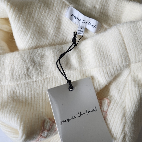 Jacquie The Label Cream Knit A-line Mini Skirt Size Small - Picture 5 of 8